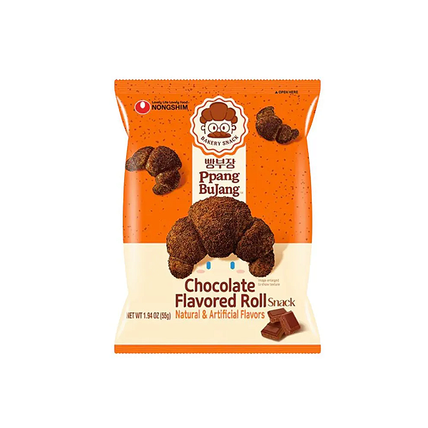 Salgadinho Ppang Bujang Chocolate Flavored Roll 55g