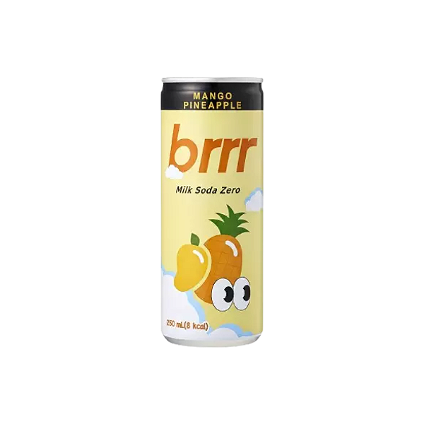 Bebida Milk Soda Zero Mango Pineapple Brrr Sabor Manga E Abacaxi 250ml