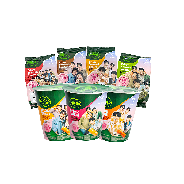 Kit Topokki E Alga Marinha Bibigo - Edição Especial Seventeen