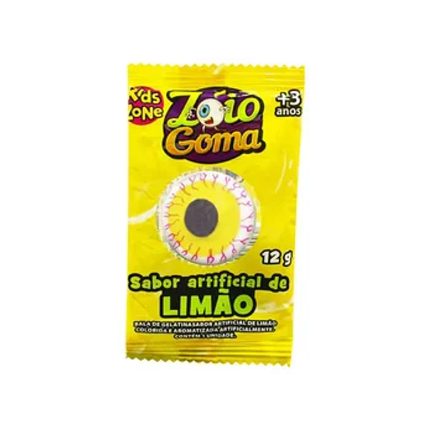 Chiclete Zóio Goma Sabor Limão 12g