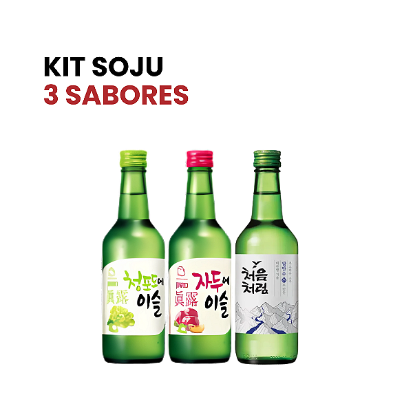 Kit Soju 3 Sabores