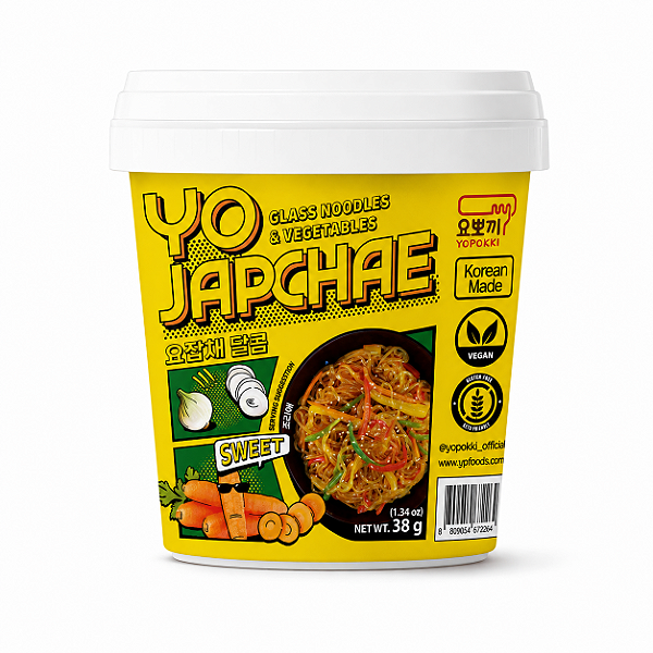 Japchae Sweet Comida Coreana Vegetariana Copo Yopokki 38g