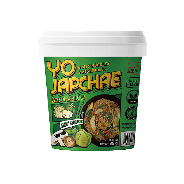 Japchae Soy Sauce Comida Coreana Vegetariana Copo Yopokki 38g