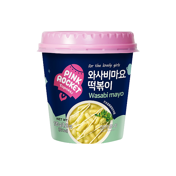 Topokki Sabor Maionese com Wasabi Pink Rocket 120g