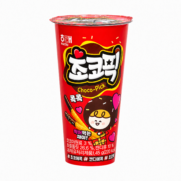 Biscoito Palito com Chocolate Choco Pick Haitai 45g