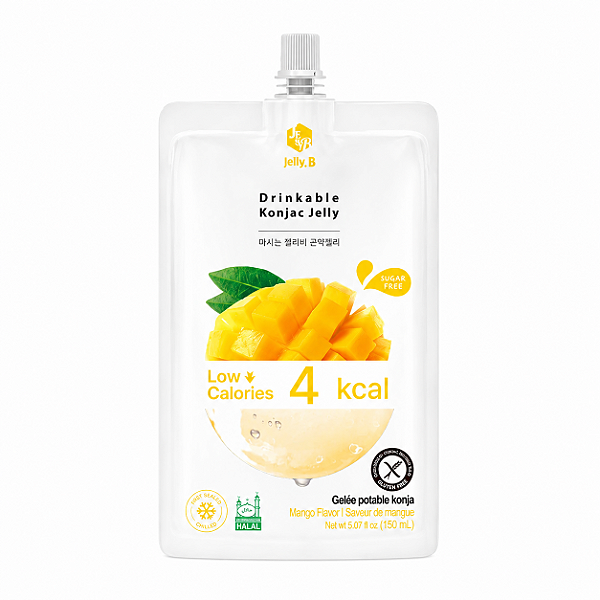 Refresco Suco Coreano com Gelatina Sabor Manga Jelly Drinkable Konjac 150ml