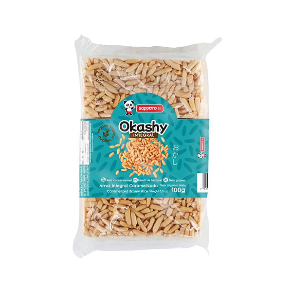 Biscoito De Arroz Okashy Integral 100g