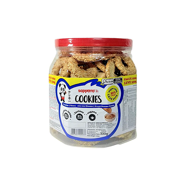 Rosquinha Com Gergelim Pote Sapporo 330g