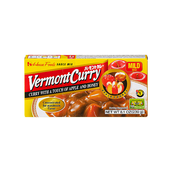 Curry Vermont Mild 230g
