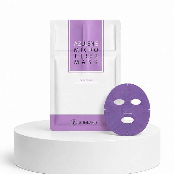 Máscara Facial Coreana Be’Balance Azulene Microfibra