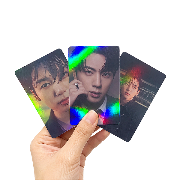 Kit 3 Photocards Sortidos BTS Arirang Holográficos