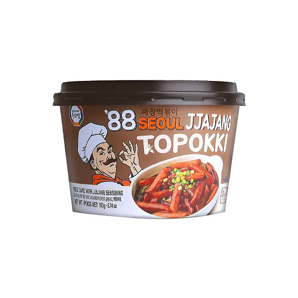 Topokki Massa De Arroz Sabor Jjajang Pote 163g