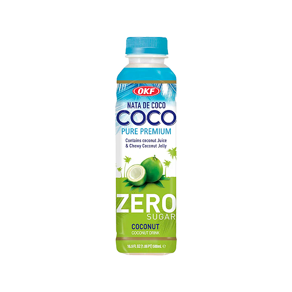 Refresco Sabor Coco Com Jelly Zero Açúcar OKF 500ml