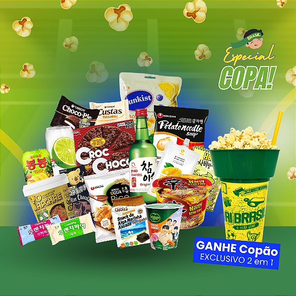 Kit Vai Brasil Especial da Copa Mix de Produtos Orientais