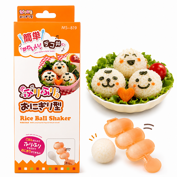 Forma Molde para Preparar Arroz Oniguiri Redondo Fácil Rice Ball Shaker