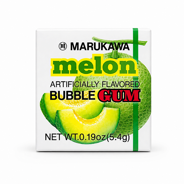 Chiclete Japonês Melão Marukawa Bubble Gum 5,4g