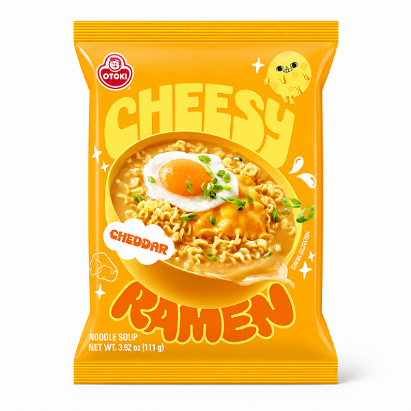 Lamen Coreano Cheesy Cheddar Ottogi 111g Macarrão Instantâneo
