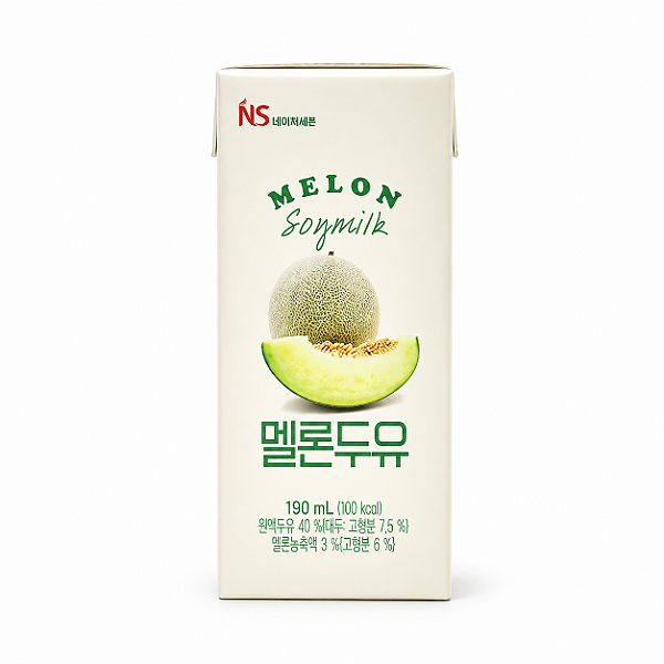 Leite de Soja Coreano Sabor Melão NS 190ml