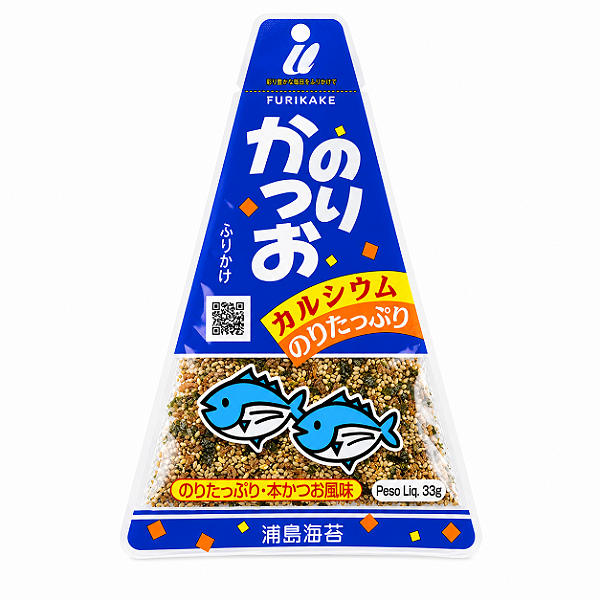 Furikake Japonês Nori Katsuo 33g Tempero para Arroz