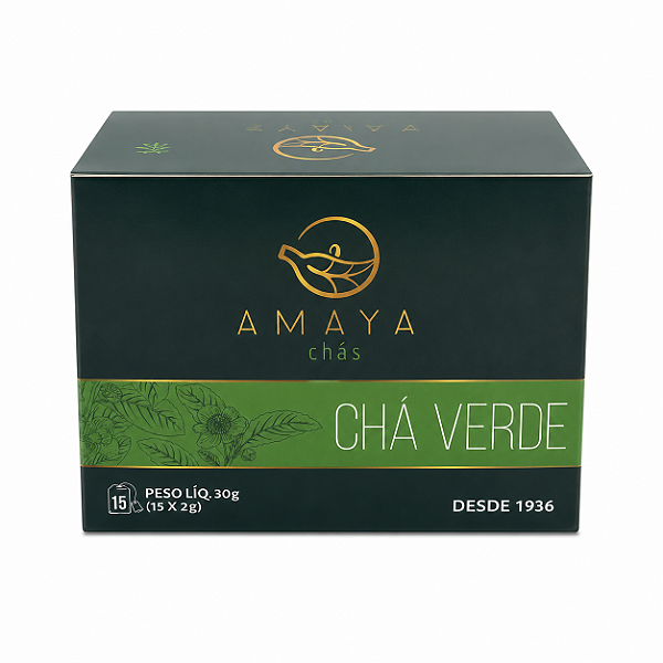 Chá Verde em Sachê Amaya 15 Unidades 30g