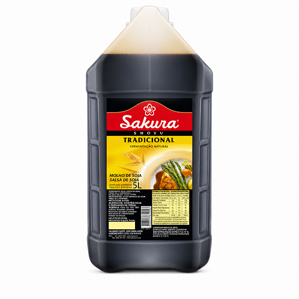 Molho de Soja Shoyu Tradicional Sakura 5L