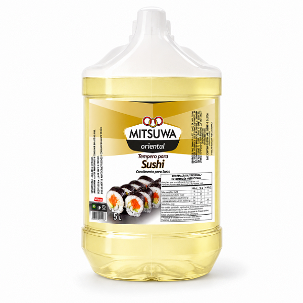 Tempero para Sushi Mitsuwa 5L para Arroz Japonês e Food Service
