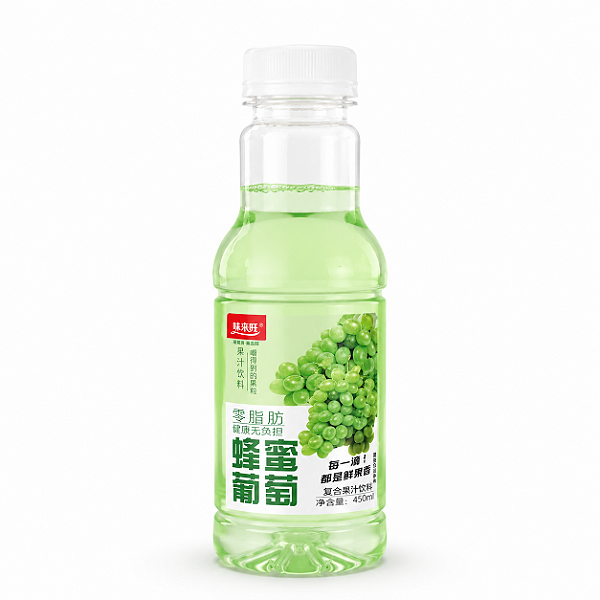 BEBIDA DE FRUTA SABOR UVA COM MEL E NATA DE COCO 450ML
