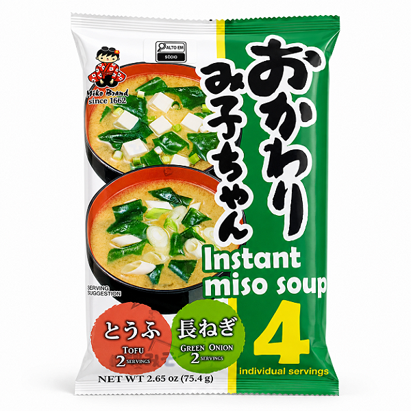 Sopa de Missô Instantânea Tofu e Cebolinha Miko 84,2g