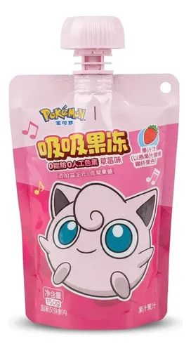 Geleia Bebível Pokémon Jigglypuff Sabor Morango 150g