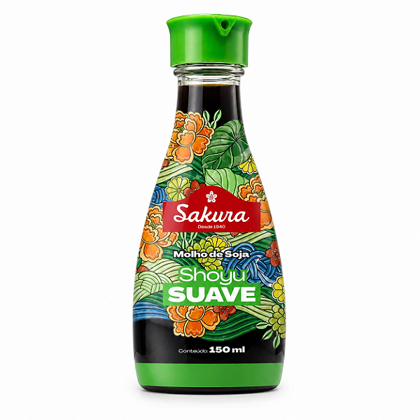 Molho Shoyu Suave Sakura 150ml Vidro