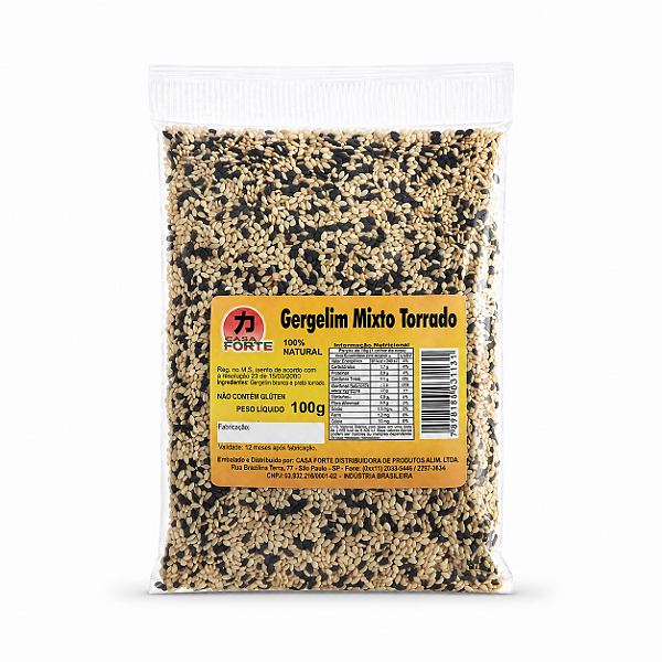 Gergelim Misto Torrado Casa Forte 100g