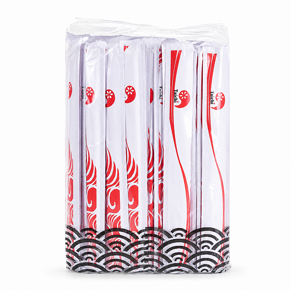 Hashi Bambu Chanfrado Descartável Taichi Pacote 50 Unidades