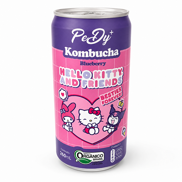 Kombucha Pedy+ Hello Kitty and Friends Blueberry 260ml