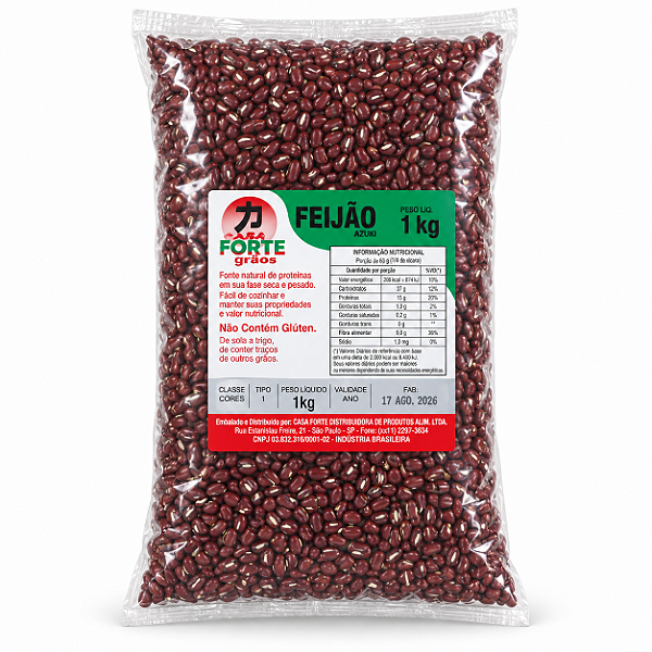 Feijão Azuki Casa Forte 1kg