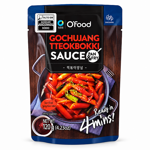 Molho Pronto para Topokki Gochujang O'Food Daesang 120g