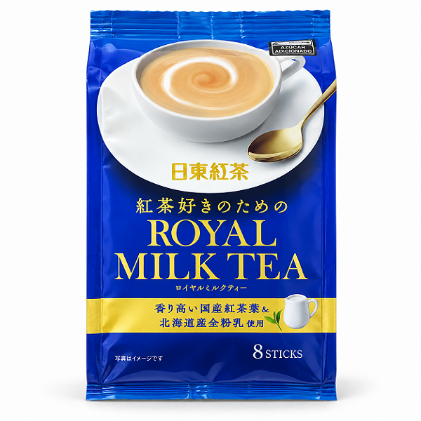 Chá Japonês Nitto Kocha Royal Milk Tea 112g – 8 Sachês