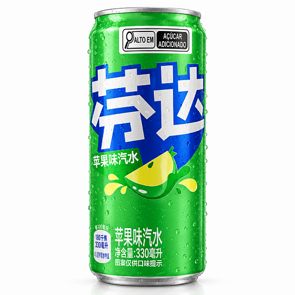 Refrigerante Fanta Sabor Maçã Verde 330ml Importada da China