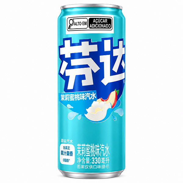Refrigerante Fanta Sabor Pêssego e Jasmim 330ml Importada da China