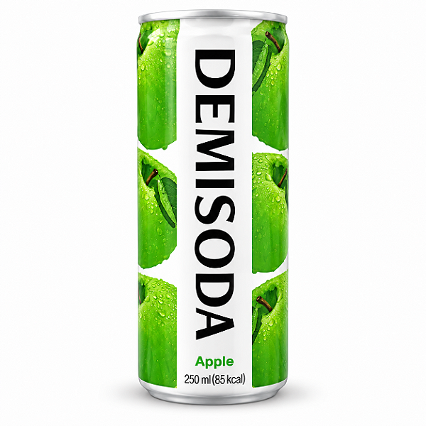 Bebida Gaseificada Demisoda Sabor Maçã Verde 250ml