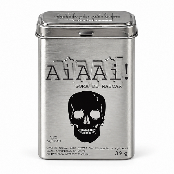 AIAAI Goma de Mascar de Menta Sem Açúcar 39g