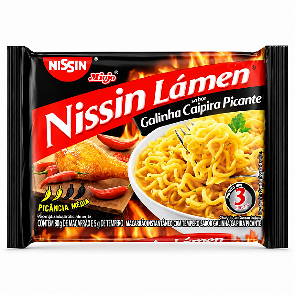 Nissin Lámen Sabor Galinha Picante 85g