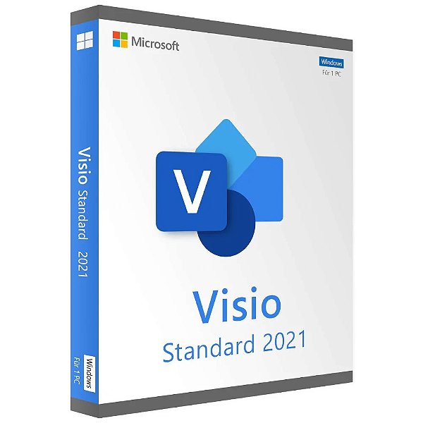 Visio 2021 Standard – Licença Vitalícia – Versão 32/64 bits + Nota Fiscal