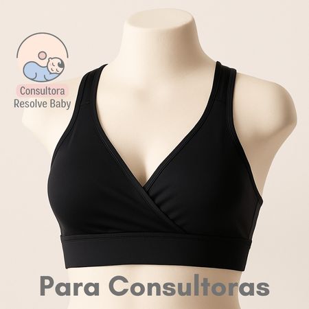 KIT 3   Top para Amamentação PRETO