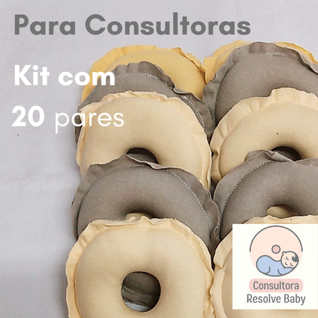 KIT COM 20 PARES  Rosquinha para Amamentação