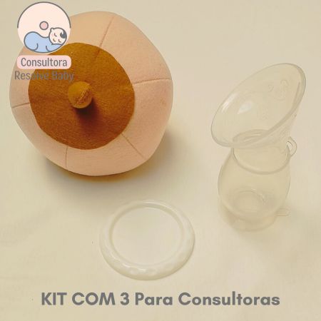 KIT 3  Coletores de Leite Materno