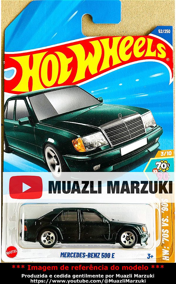 Mercedes-Benz 500 E - HYX02 | Hot Wheels Linha Básica 2025 - Nº 052/250