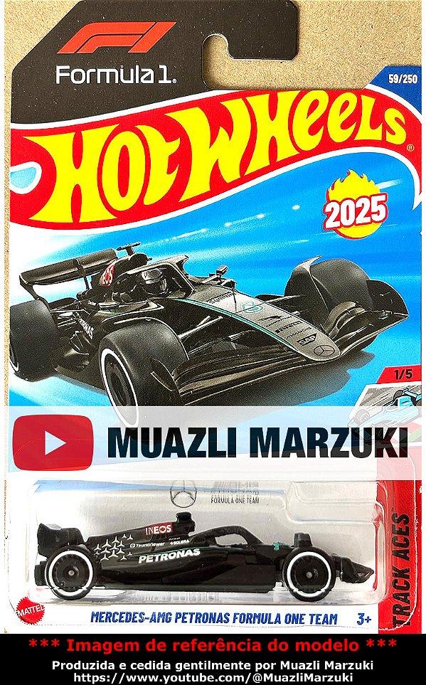 Mercedes-AMG Petronas Formula One Team - HYX78 | Linha Básica 2025 - Nº 059/250 | Fórmula 1 | F1