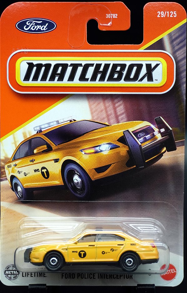 Ford Police Interceptor - JBP54 | Linha Básica 2025 - Nº 29/125 | Matchbox