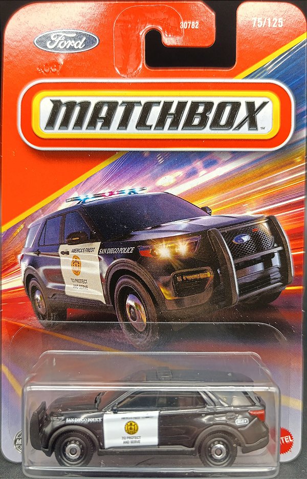 Ford Police Interceptor Utility - JBP53 | Linha Básica 2025 - Nº 075/125 | Matchbox