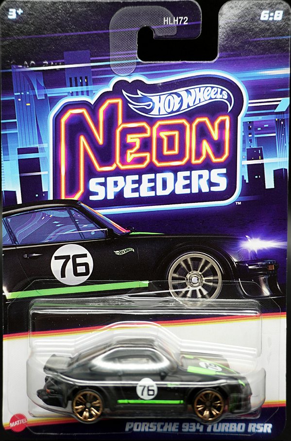 Porsche 934 Turbo RSR - JCB05 | 06 de 08 | Mix 02 de 2025 | Neon Speeders (HLH72) | Silver Series